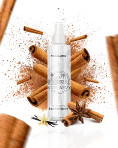 Stay Wavy Sea Salt Spray | Cinnamon Scent | Texturizing Haircare Spray – 8oz