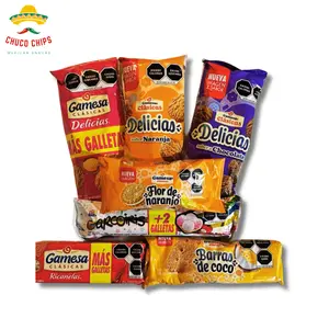 3 pack Gamesa Clásicas | Arcoíris, Flor de Naranja, Barras de Coco, Delicias (Chocolate, Clásicas, Naranja) Ricanelas