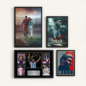 Lionel Messi Canvas Print Poster Wall Decor, Boy Room, Home, Bathroom, Bedroom, Office, Living Room, Dorm Wall Canvas Decoration