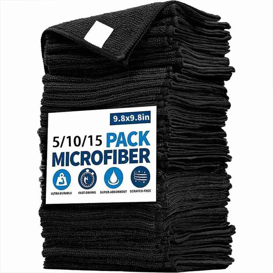 10-Count Reusable Magic Microfiber Cleaning Cloths, Thick Streak-Free Multipurpose Rags for Home, Kitchen, Car Washing