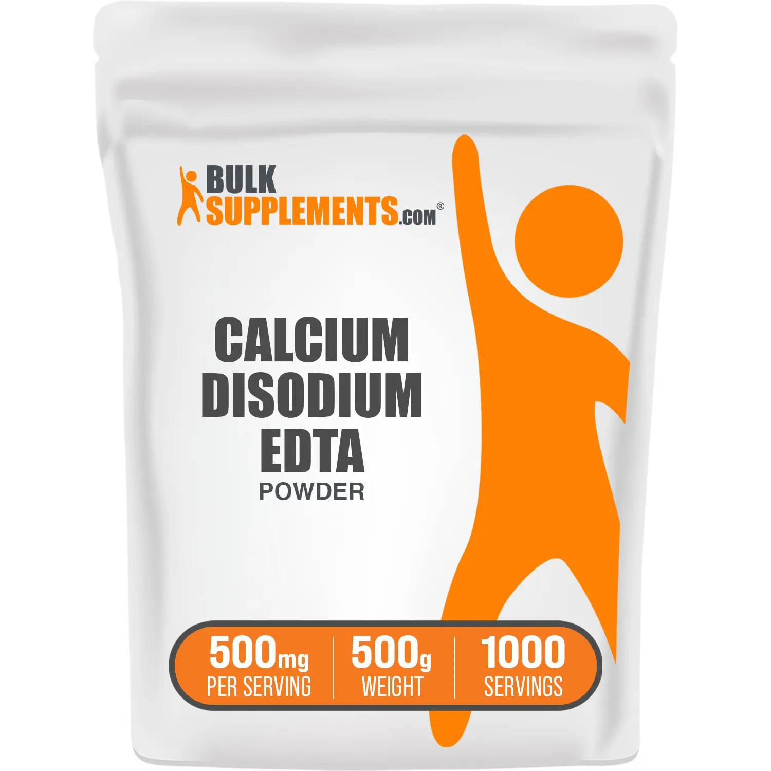BulkSupplements - Calcium Disodium EDTA Powder - Antioxidant - Chelation Therapy - 500g - 500mg per Serving