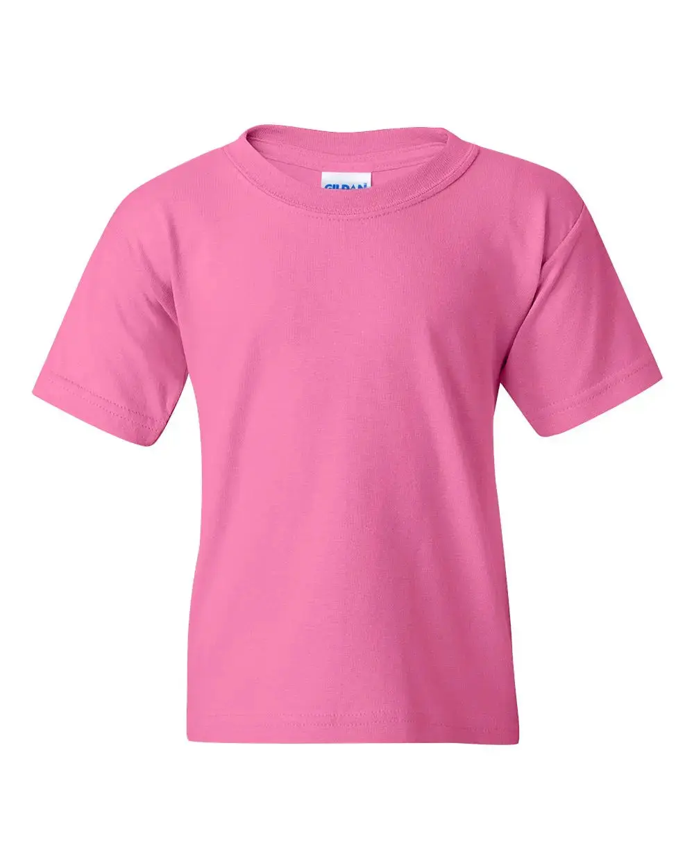 Gildan Women's Azalea Pink Heavy Cotton Short-Sleeve T-Shirt - Soft Knit Fashion Top, Alternative Overall-Inspired Womenswear Essential