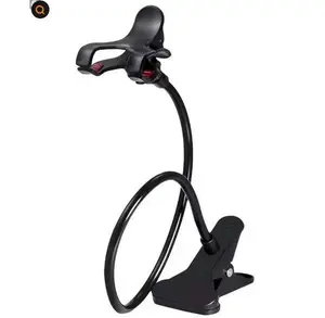 Flexible Gooseneck Phone Stand — Lazy Holder Clip for Bed, Desk & Table