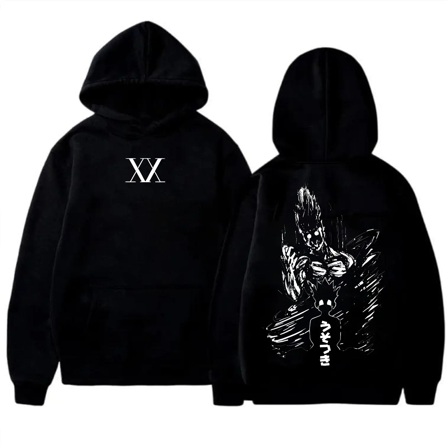 Retro Heavy Limited Gon Hunter X Hunter Anime Double Printed Vintage Unisex Oversize Anime Manga Heavyweight Cotton Hoodies, Gift For Anime Fan Lover