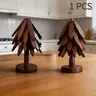 New Wooden Coasters Set for Hot Dishes - Christmas Tree Design! Foldable Kitchen Decor for Pots, Bowls, Cups & Hot Pots Kitchenware Decorative Coaster