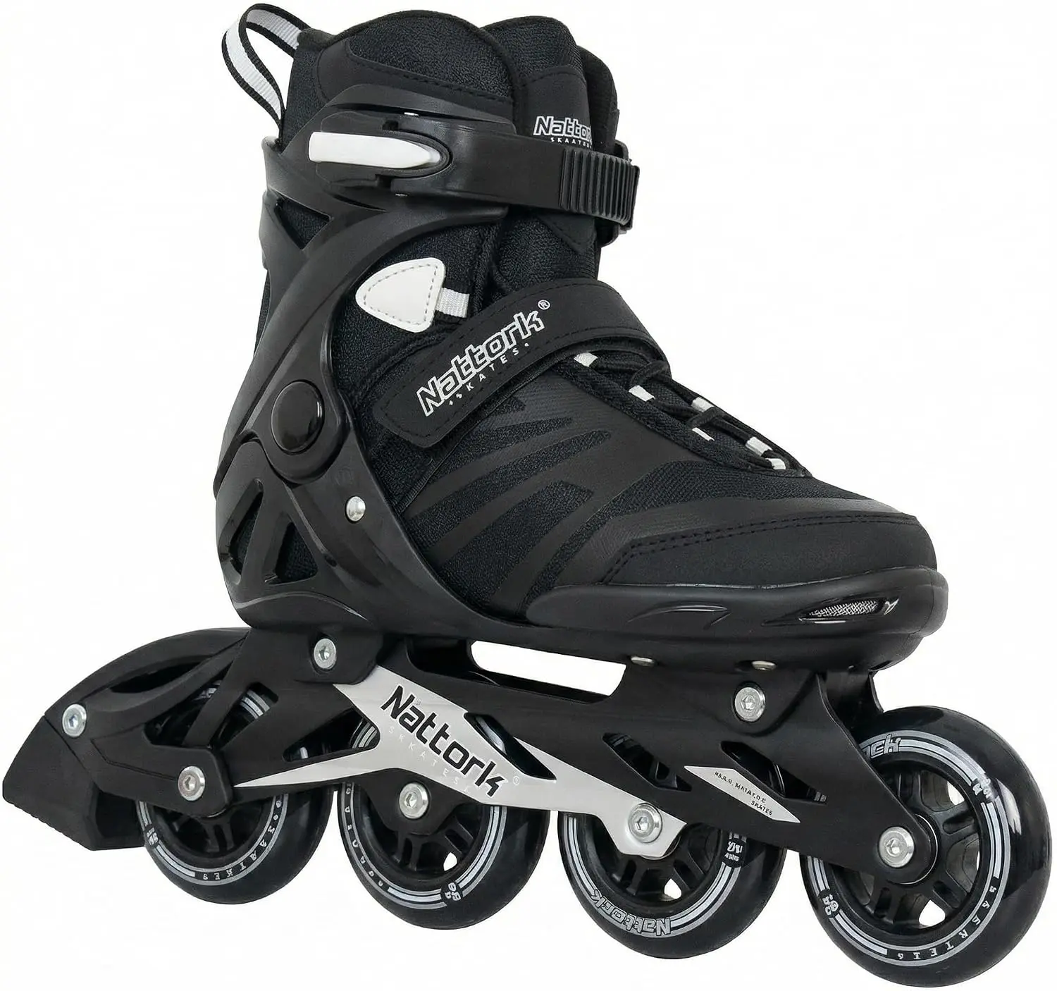 Adjustable Adult Inline Rollerblades for Men Women, Fitness Skates with Aluminum Frame, PU Wheels & Breathable Mesh Lining Indoor Outdoor Sports