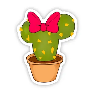 Minnie Mouse Cactus Sticker