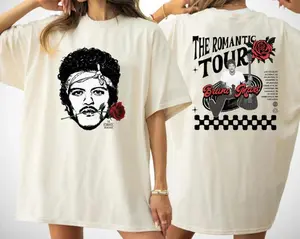 Bruno 2026 Romantic Tour Shirt, Front Back Romantic Tour Dates Shirt