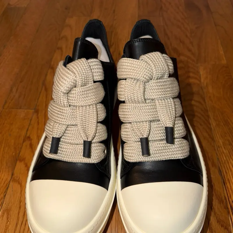 Rick Owens Jumbo Lace Low-Top Sneakers