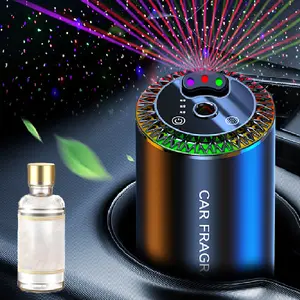 Car Air Freshener Diffuser,Smart Rechargeable Aromatherapy Essential Oil Diffuser with Starry Sky Projection,Mini Portable Suitable for Car, Home and Office