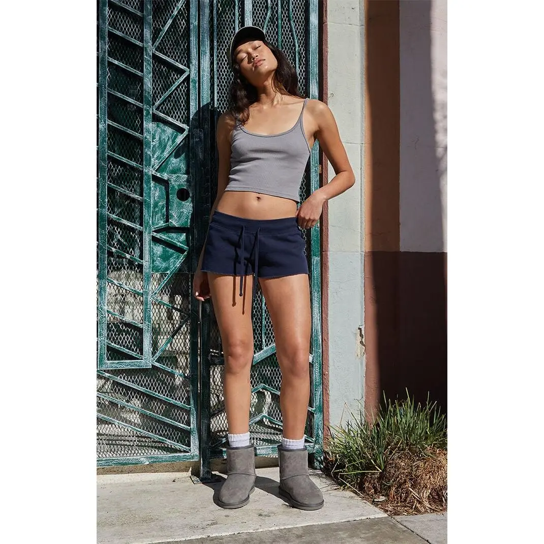 John Galt Women's Navy Soft Sweat Shorts