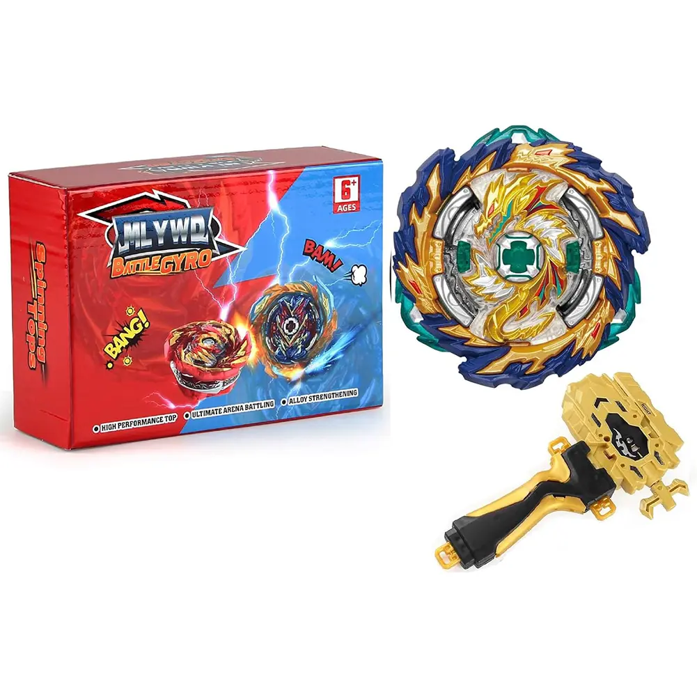 Beyblades Burst Battling Spinning Top Toys Set - PVC-Free, with Launcher & Ultimate Arena Battle Pack, Unisex Stress Relief Gifts for 6-8 Years Old Kids