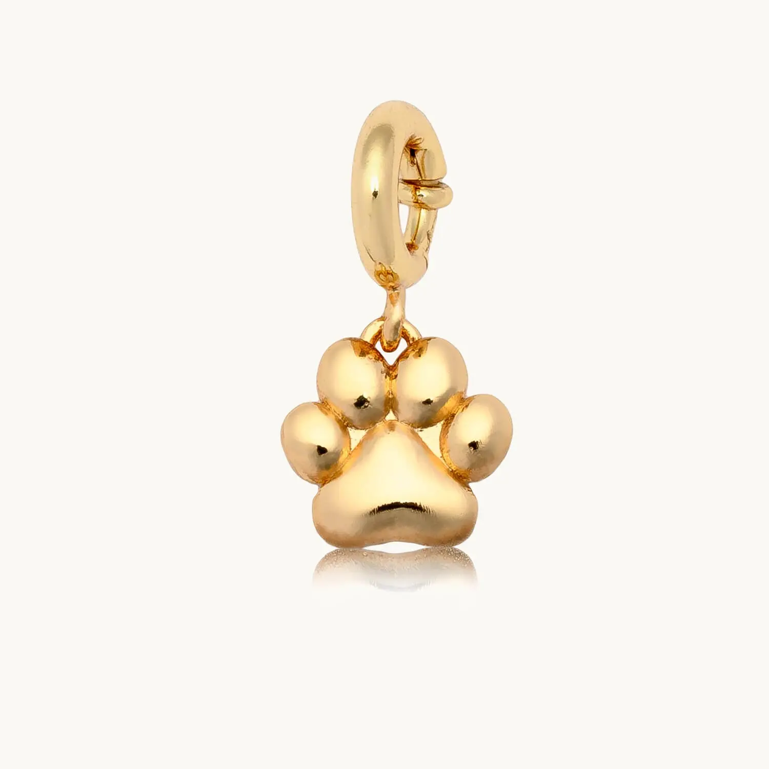 Little Words Project Puffy Paw Print Alloy Charms & Pendants - Compact Size, Luxe Finish, Bag Charms Compatible, Choking Hazard Small Parts, Costume Jewelry for Necklaces