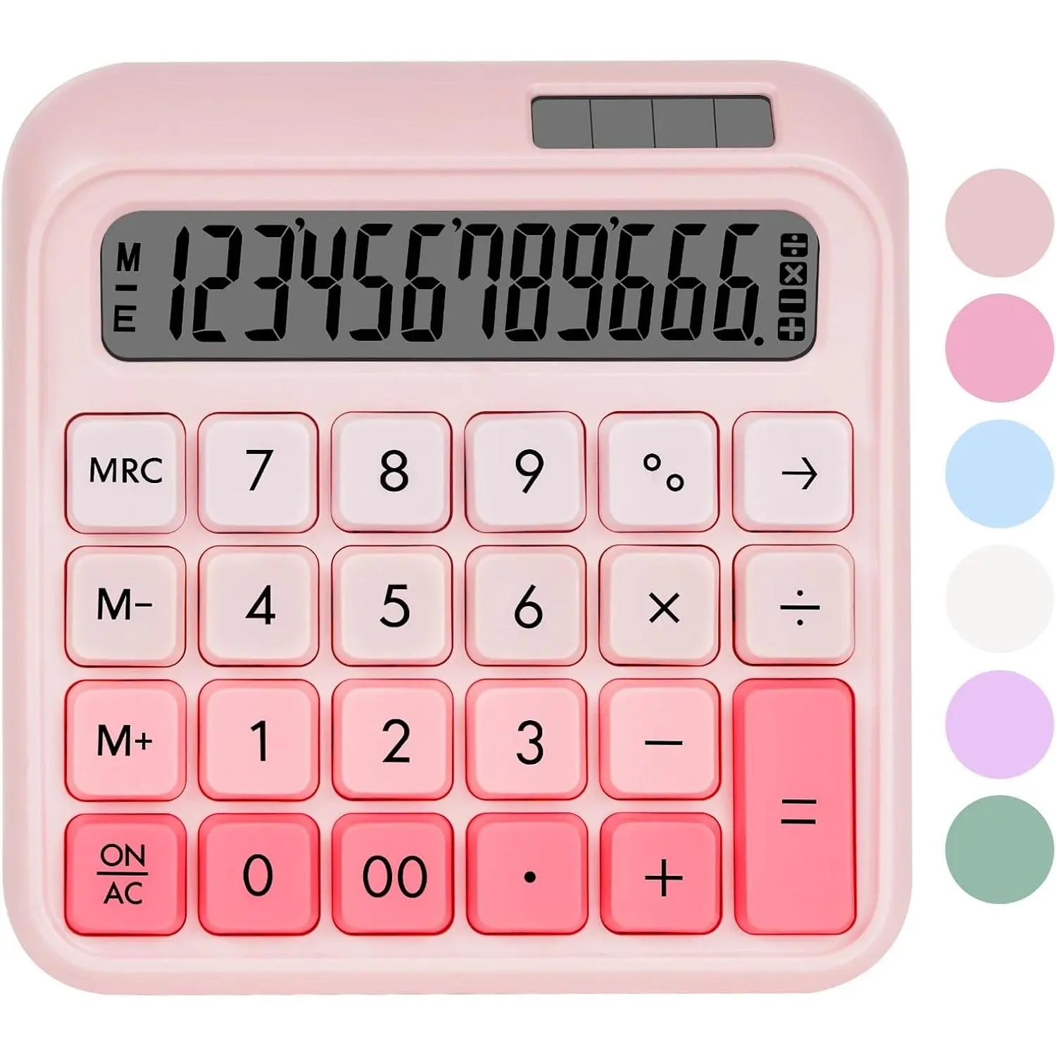 Mechanical  Calculator, Desktop Calculators,  Calculators Big Buttons, 12-Digits Large LCD Display, Solar &   Power, Desk Calculator for Office  School  Business