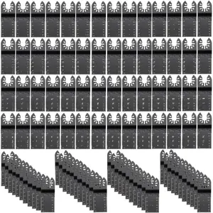 100PCS Oscillating Saw Blades,  , Quick Release Multitool Blades Kit, HCS Tool Blades for Wood Plastic Metal Nails Bolts, Compatible with Dewalt Dremel Fein Worx Bosch Makita Milwaukee