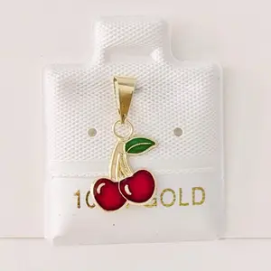 10k Gold Pendant - Cherry