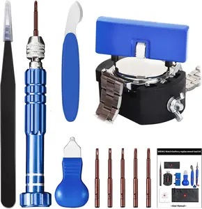 Watch Repair Kit - Watch Battery Replacement Tool Kit, Suitable for Watch Back Removal with Watch Back Remover Tools, including Watch Opener tool, Adjustable case opener