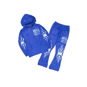 Toshio Royal Stacked Flare Knitted Mohair Track Set