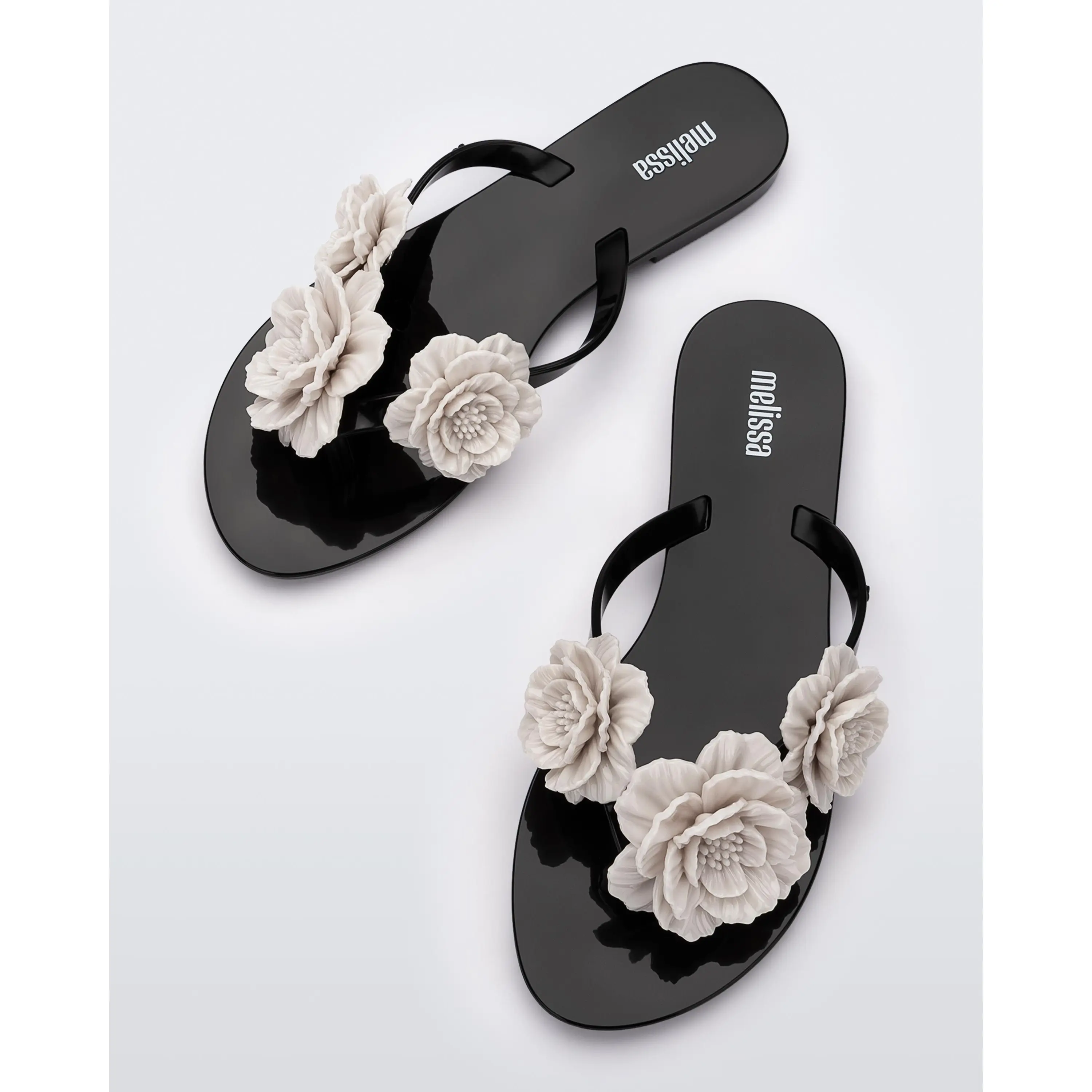 Melissa Harmonic Springtime Women's Floral Jelly Flip Flops, Flip Flops Women