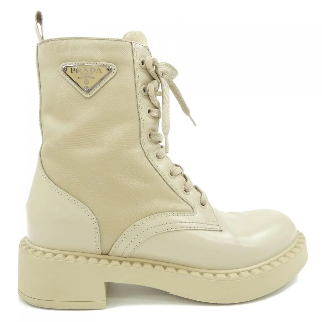 Pre-owned PRADA Others Small Leather Goods 1T782M 3LF7 Brushed Leather Boots