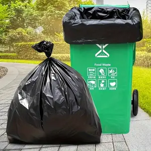 Garbage bags, large garbage bags, thick garbage bags, Sturdy Trash Bags, Durable Trash Bag, industrial garbage bags, garden leaf bags, Waste Bags, Plastic Bags, heavy-duty garbage bins, for household gardens and commercial use, cleaning supplies