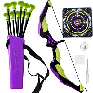 Bow and Arrow Set for Kids - Archery Toy Set - with Suction Cup Arrows, Target & Quiver, Indoor and Outdoor Toys for Children Boys Girls