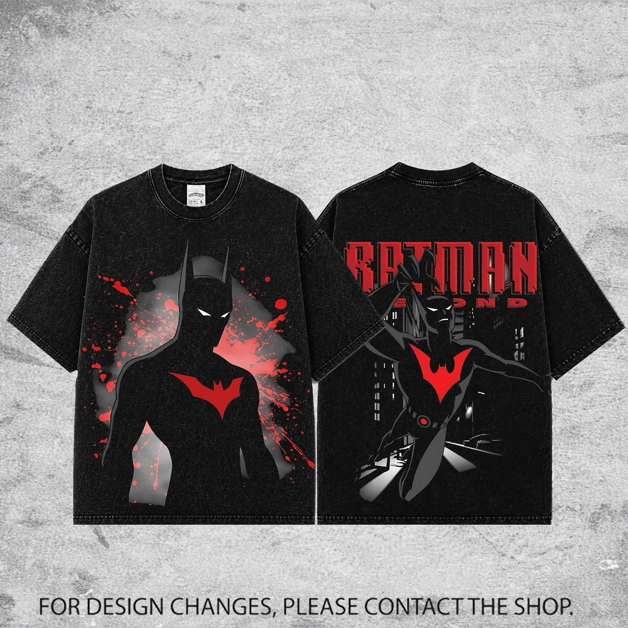 Future Knight Beyond Premium Acid Washed Shirt, Terry McGinnis Hero Shirt, Neo Gotham Vigilante Shirt, Character Comics Fans Shirt, Red Bat Superhero T-Shirt, Comic Book Fans T-Shirt, Superhero Graphic Tee
