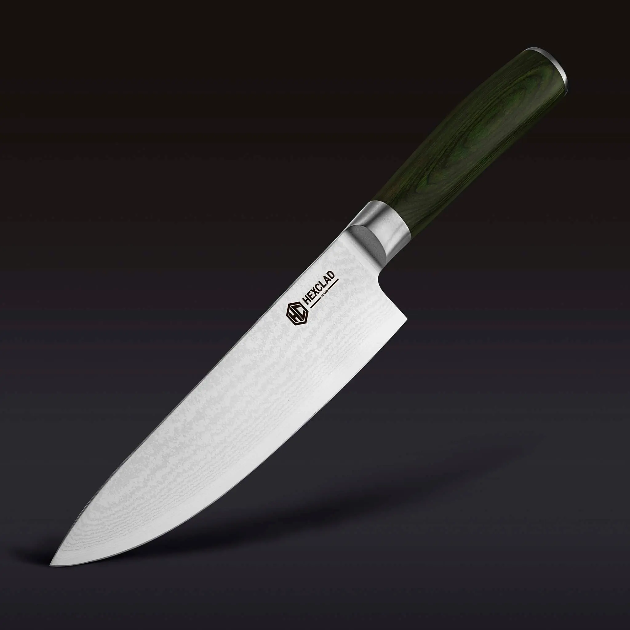 Damascus Steel Chef Knife, 8"