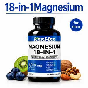 Magnesium Supplement for Men – Muscle Recovery, Gut Comfort, Sleep Support & Stress Relief for Active Lifestyle and Smooth Digestion all-day energy