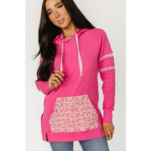 Sideslit Hoodie - Made For You- Pink
