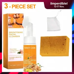 TURMERIC & KOJIC Turmeric Soap,Deep cleansingSoap,Moisturizing Soap For Body,Body wash & Soap For Women& Men jabon curcuma Body CareComfort Skin Care