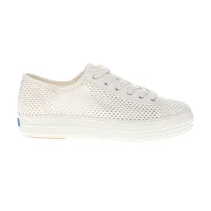Keds Womens Triple Kick Cotton Mesh Lace Up Sneakers Shoes Casual - White