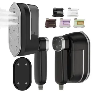 PLAYHOT Travel Steamer Iron for Clothes - 1200W Handheld Size Portable Travel Steamer, 3 Steam Levels Clothes Steamer with LCD Screen, 10S Fast Heat-up Steamer for Dress Shirt Home Travel (White)for 110~120V ONLY