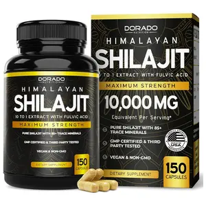 Shilajit Capsules with 85+ Trace Minerals (75 Day Supply, 1000mg Extract per Serving) Himalayan Shilajit for Men & Women with Fulvic Acid - Third Party Tested Supplement, Non GMO, Vegan & USA Made