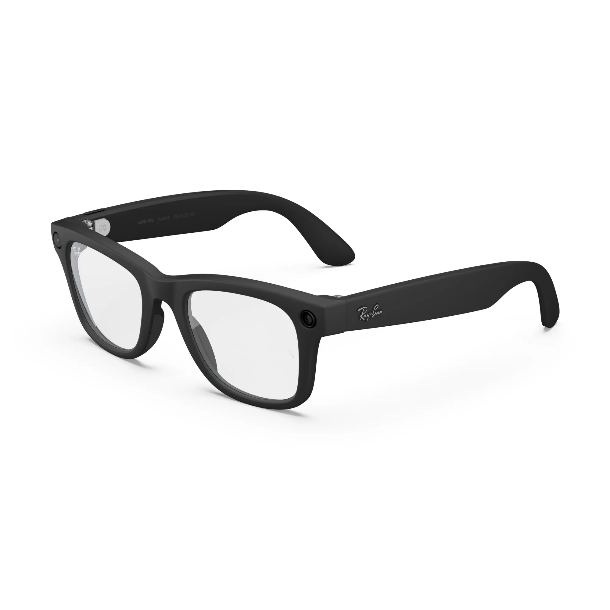 Ray-Ban Meta Wayfarer (Gen 2) Large Matte Black Clear Lenses Ray-Ban Meta Wayfarer (Gen 2) Large Matte Black Clear Lenses