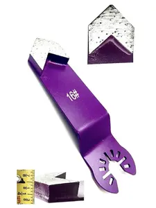Finger diamond arrow Oscillating Multitool Blades 16 Grit Epoxy Glue Stucco Tough Concrete Coating