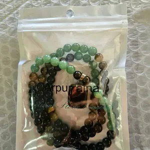 ARPURRAINA 2-Piece Money Attraction Jewelry Set - Green Aventurine & Tiger Eye Crystal Stones Pendant Necklace, Matching Bracelet - Men's Jewelry, Bracelets for Women, Mens Gifts for Wealth Abundance Healing, Two Piece Set, Necklaces,sohochic