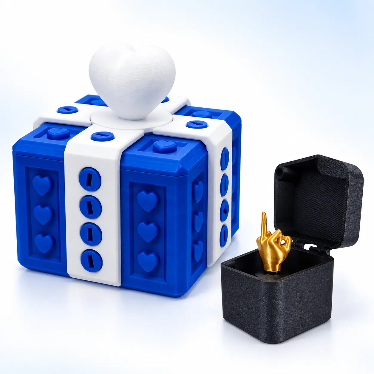 Prank gift box, funny surprise gift bo creative and mischievous packaging box, birthday party gift box, a must-have for friends and couples to give gifts.