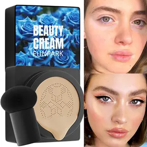 Creamy Hydrating Foundation & Concealer Balm with application, Smooth Even Radiant Skin Tone, Suitable for Medium Shades, Daily Use, Pore-Minimizing Formula