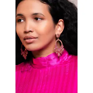 Teardrop Open Chandelier Earrings