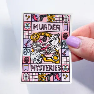 Mystery Pages Bookish Vinyl Die Cut Sticker