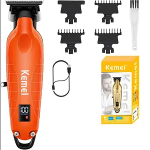 Kemei 2293 Professional Men Hair Beard Trimmer Zero Gapped Cordless Hair Clipper Barber Rechargeable Finish Hair Cutting Machine Barber Clippers Wireless Hair Trimmer
