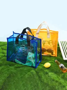 PVC Handbag Colorful Ladies Waterproof Beach Bag Convenient Storage Pouch, Durable PVC Material, Ideal for Daily Use & Travel Essentials