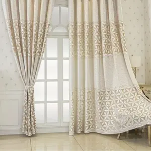 2pc Milk Color Thickened Light Blocking Curtains, Home Decoration Window Curtain, Perfect for Bedroom Living Room, Easy Pole Installation, New Arrival
