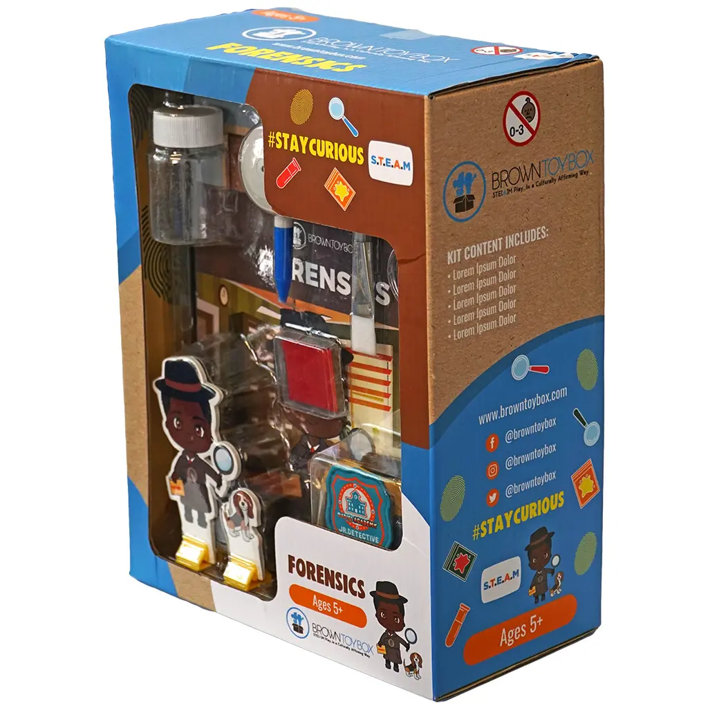Forensics STEAM Kit Kids Detective Science Lab STEM Activity Investigation Learning Set