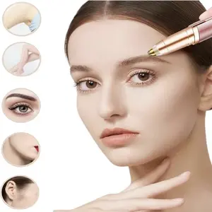 Electric eyebrow trimmer rechargeable painless remover eyebrow razor mini hair remover automatic eyebrow trimmer nose hair trimmer Stainless Steel Stainless Gift