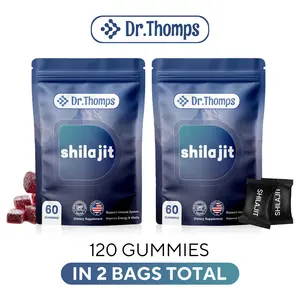 （buy 1 get 1)Dr.Thomps Premium Gold Himalayan Shilajit Gummies I Lab Tested I Individually Packaged I Ashwagandha, 75%+ Fulvic Acid & 85+ Trace Minerals I for Men, Women I Non-GMO I 100% Natural & Organic