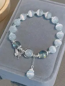 Fashionable Butterfly Design Charm Bracelet, Elegant Jewelry for Women for Party, Daily Clothing Decor, Trendy All-match & Exquisite Jewelry for Birthday Gift, Beaded Bracelets
