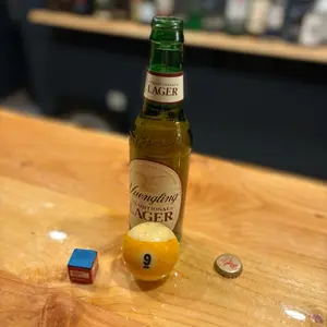 Number 9 Pool Ball Bottle Opener
