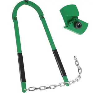 Fence Wire Fixer, Heavy Duty Fence Stretcher Repair Tool Made of High-Carbon Steel, Wire Tightener as Fencing Tool for Barbed, Plain or Electric Wire in Farm, Ranch or Garden (Green)